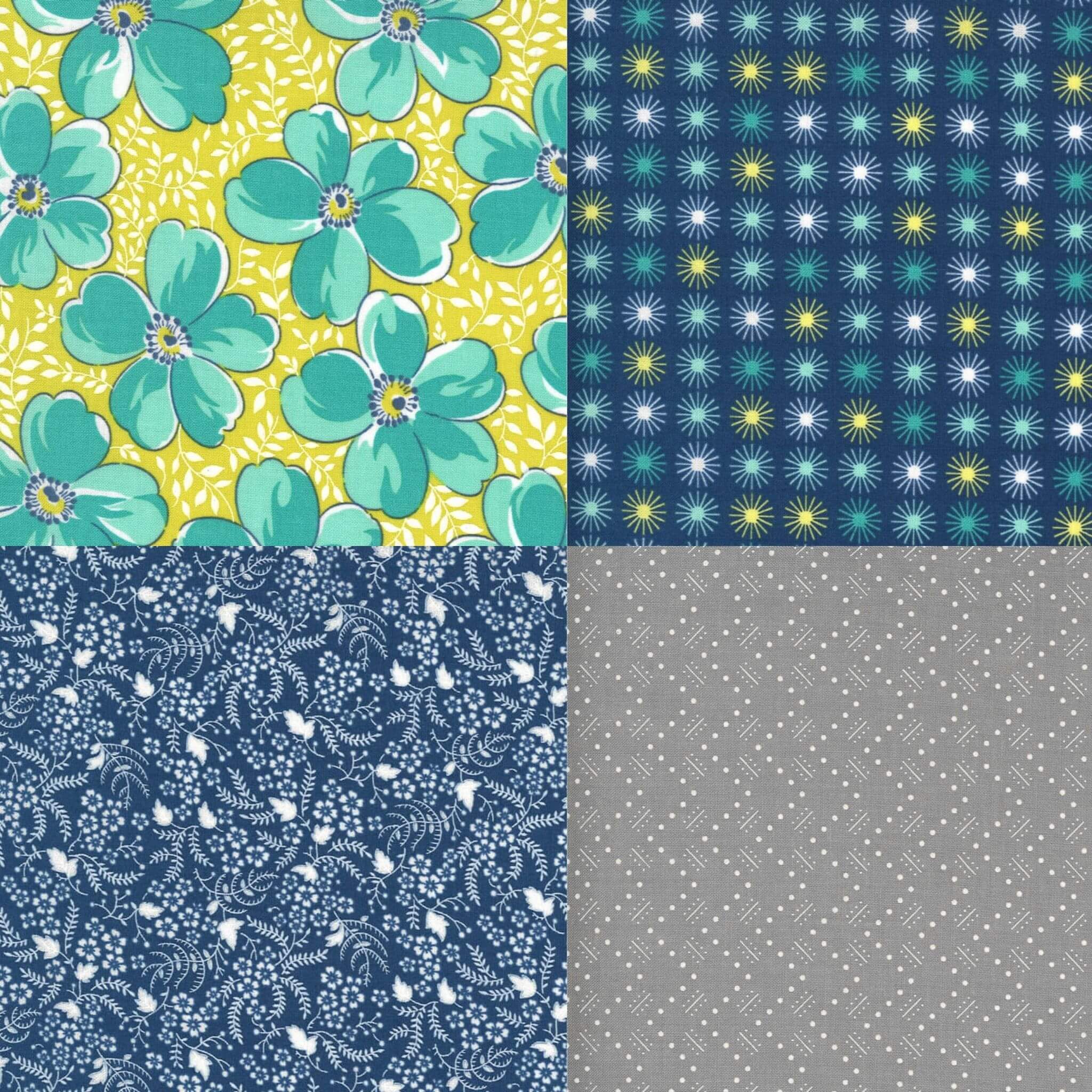 Flowers For Freya Moda Fabrics TheFatQuarter.co.uk