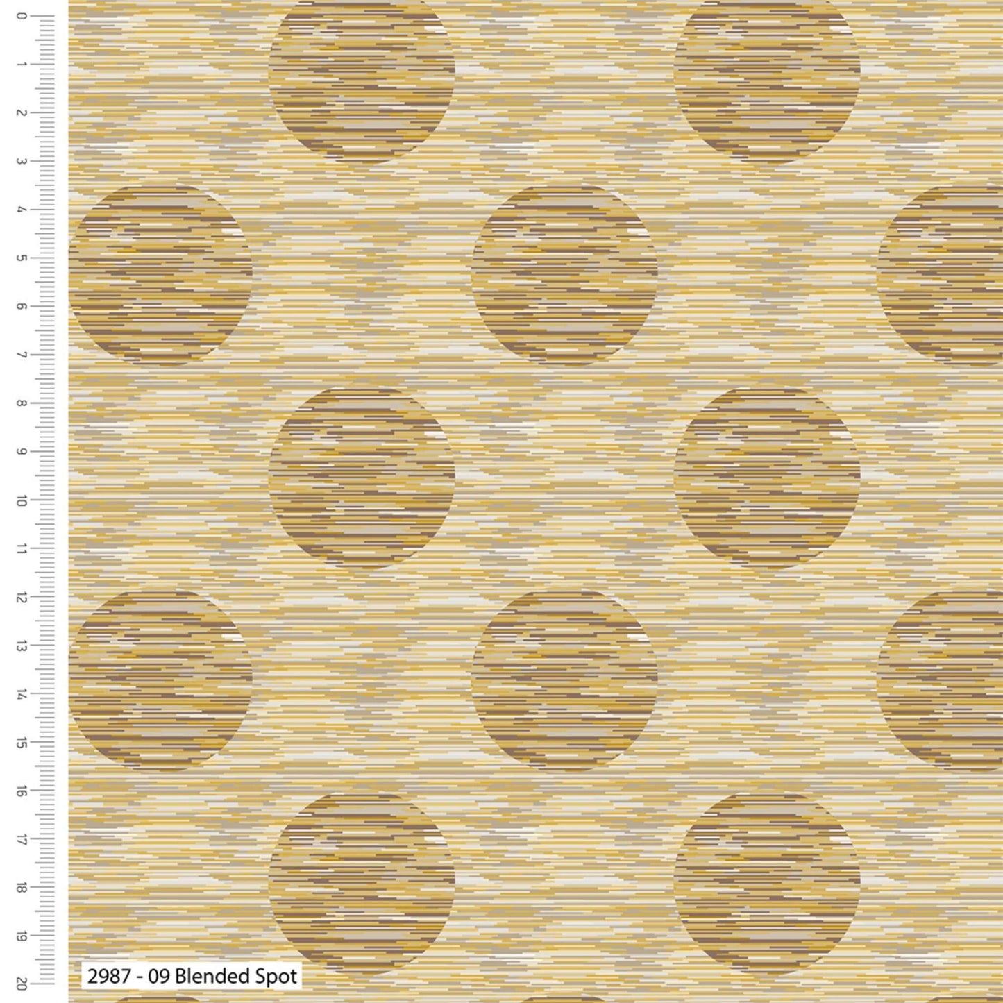 Blended Spot - Blue Skies and Nutmeg range of fabric by Stuart Hillard - Beige