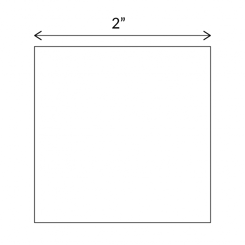 2" Square design - 200 English Paper Pieces