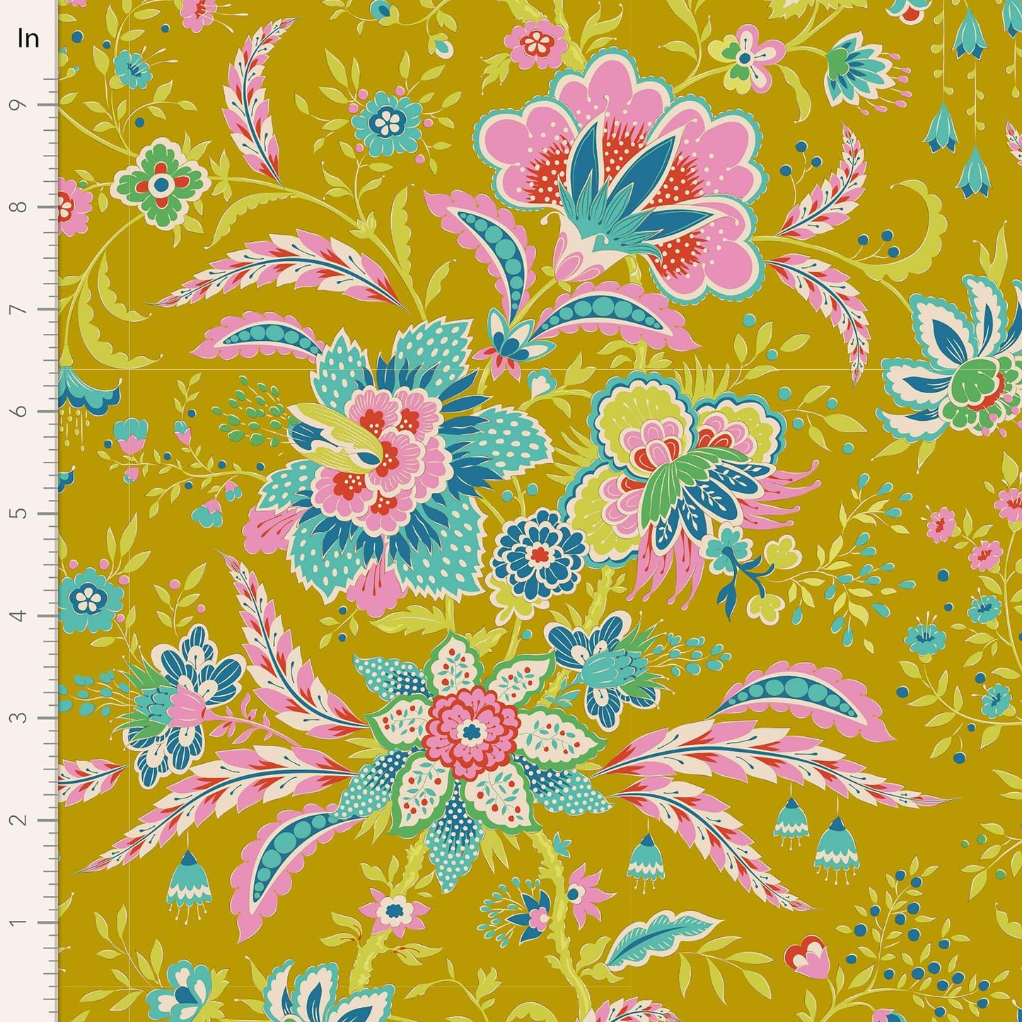Late Bloomer - Corn (100520) - Bloomsville Fabric Range - Tilda
