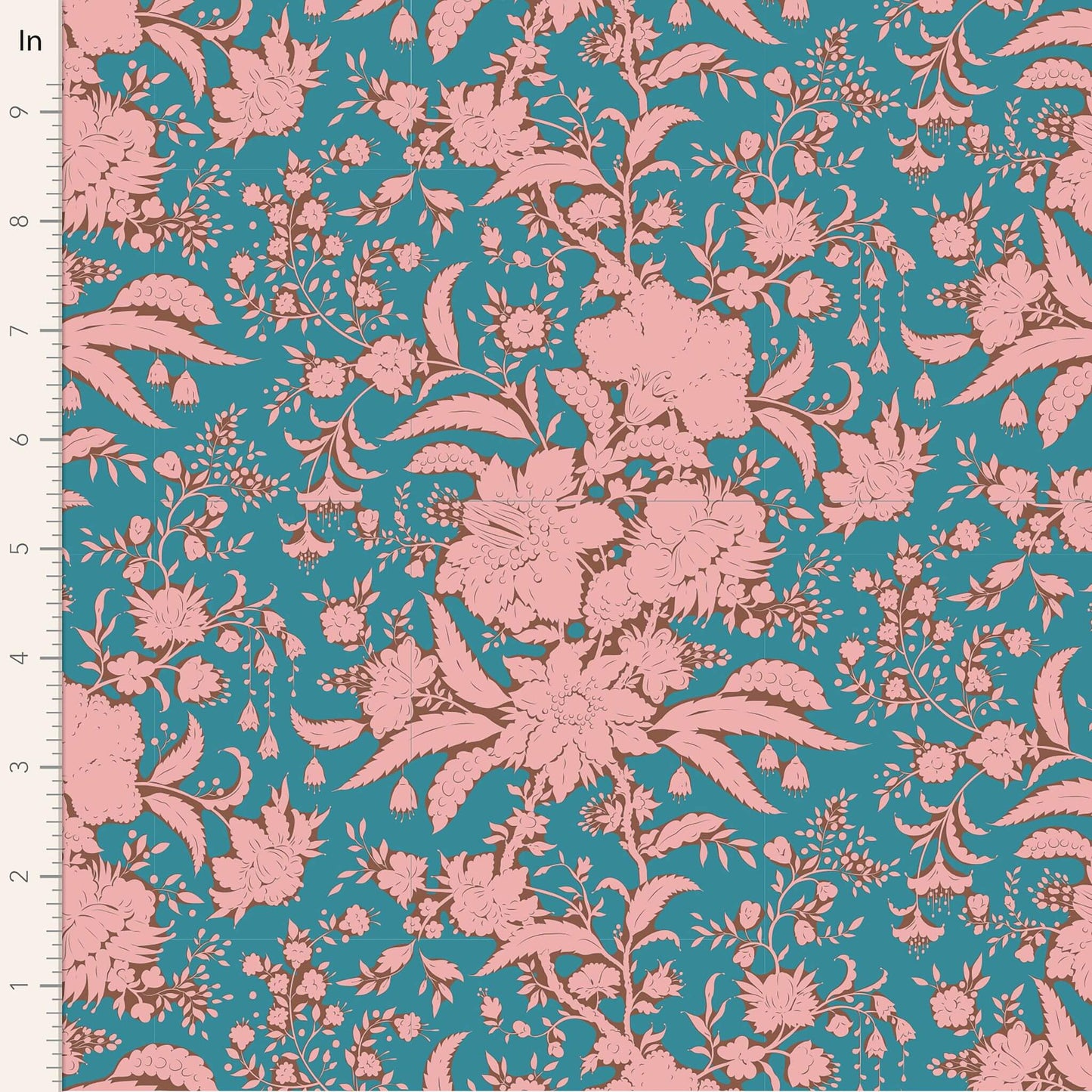 ABLOOM BLENDERS - Petrol (110073) - Bloomsville Fabric Range - Tilda