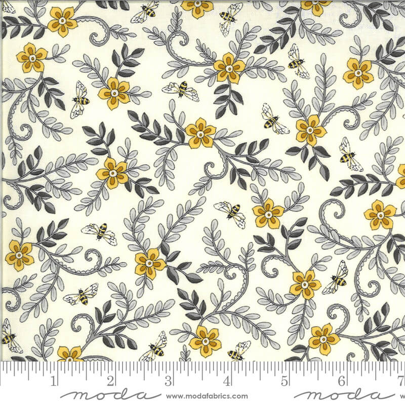Foilage and Floral - Bee Grateful - Moda Fabrics - Parchment