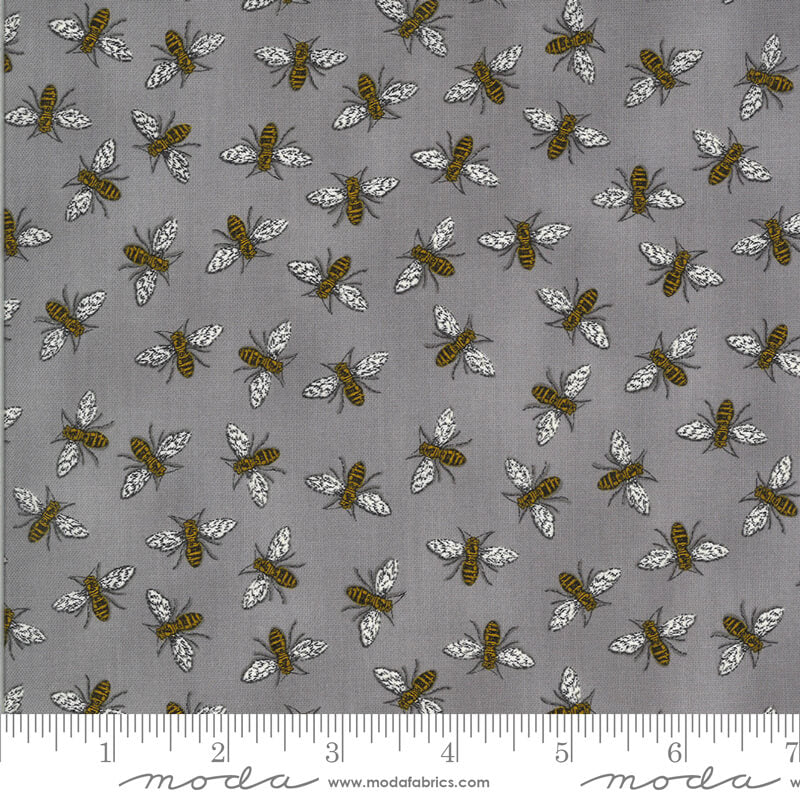 Swarm - Bee Grateful - Moda Fabrics - Pebble Grey
