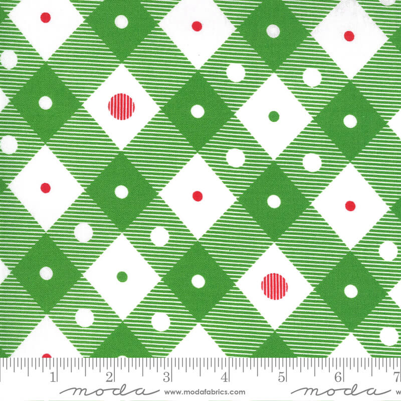 Merry Plaids - Merry and Bright Fabric Range - Moda Fabrics - Green
