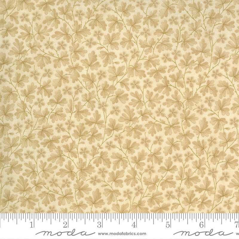 Foliage and Flower - Mill Creek Garden Fabric Range - Moda Fabrics - Ivory