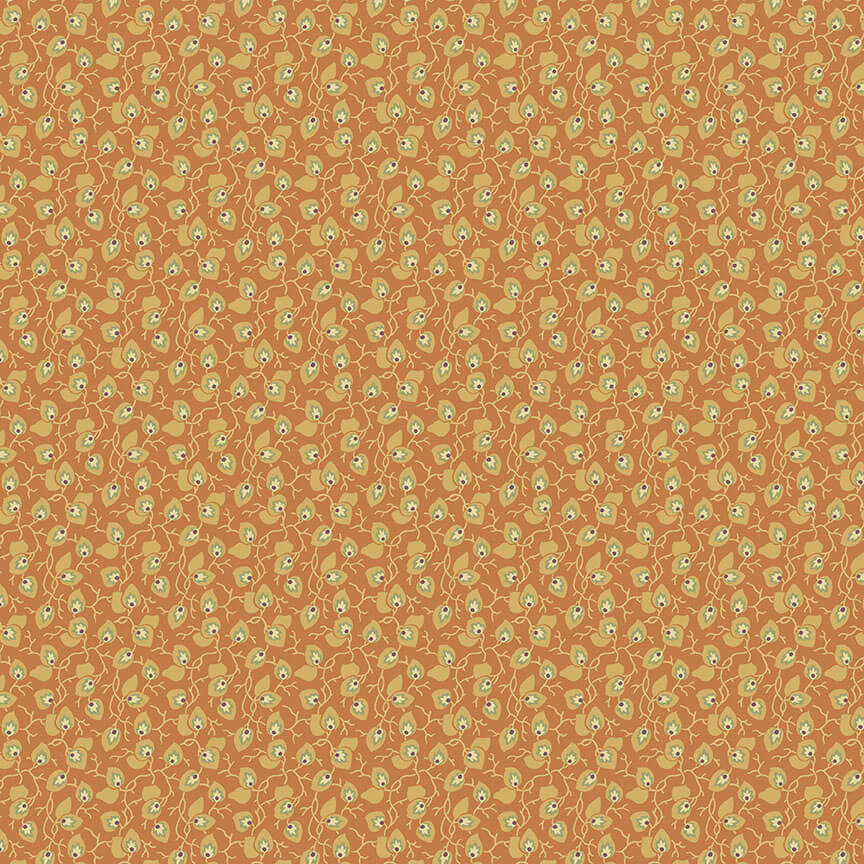 Vine - Practical Magic Fabric Range - Makower - Orange