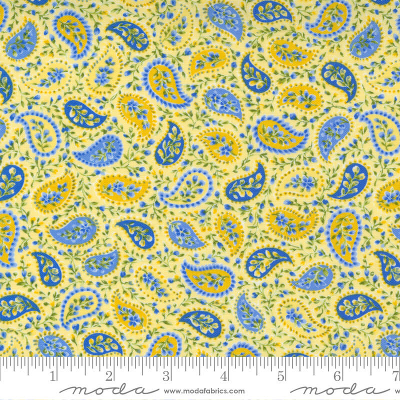 Paisley - Summer Breeze Fabric Range - Moda Fabrics - Yellow