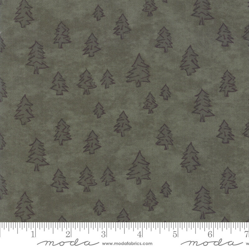 Trees - Winter White Christmas Fabrics Range - Moda Fabrics - Green