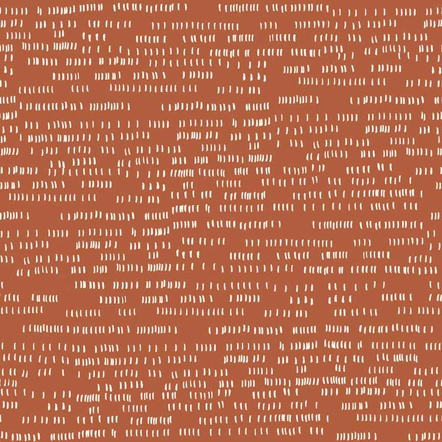Dash - Whiskers and Dash Fabric Range - Makower - Orange