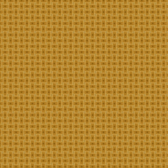 Basketweave - Acorn Harvest Fabric Range - Andover - Yellow