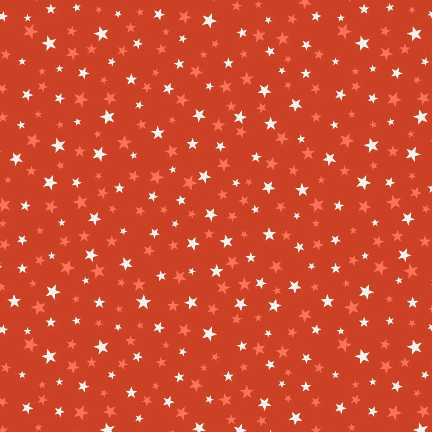 Glow in The Dark Stars - Haunted House Halloween Fabric Range - Lewis and Irene - Orange