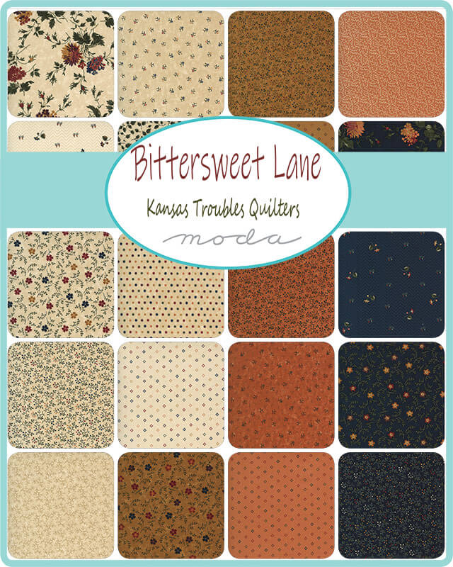 Dainty Flowers - Bittersweet Lane Fabric Range - Moda Fabrics - Sand Cream