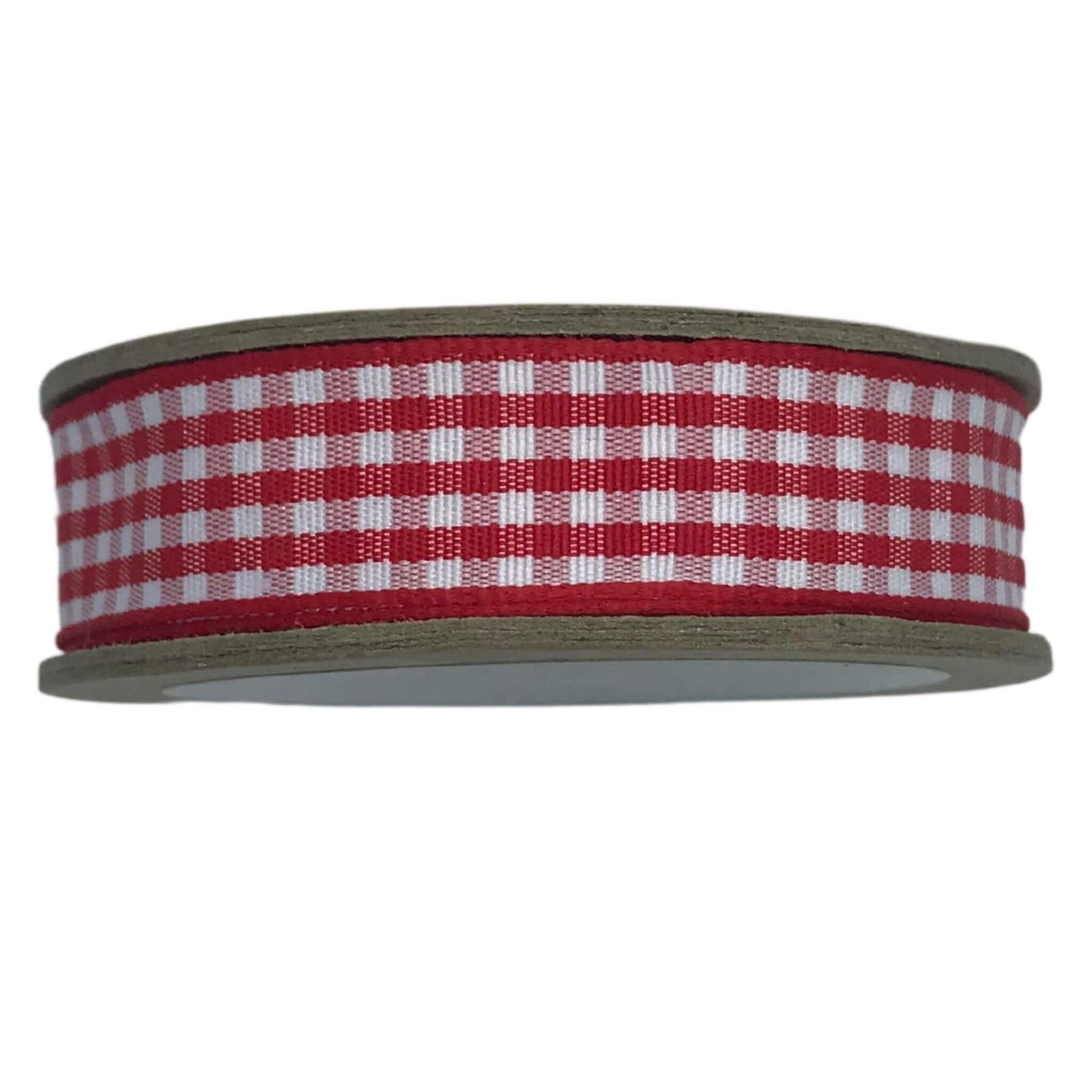 Gingham Vintage Ribbon - Bowtique - Red