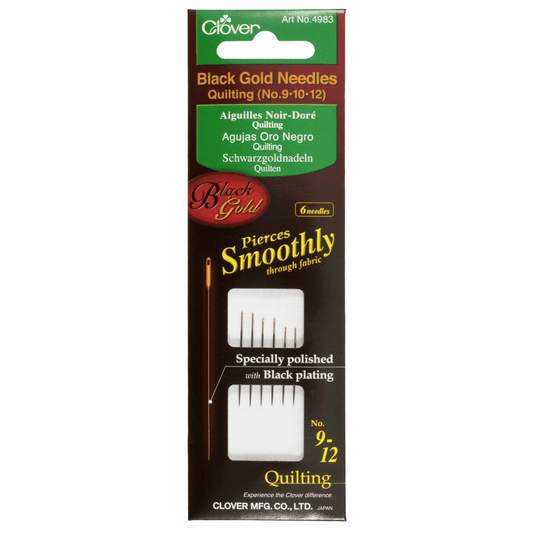 Hand Sewing Needles - Quilting - Black Gold - Assorted