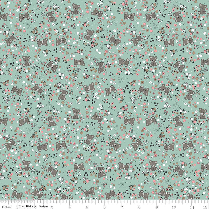Meadow - Sleep Tight Fabric Range - Riley Blake Fabrics - Mint