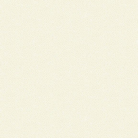 White on Cream Mini Dot (302/Q2) - Essentials range of fabric by Makower