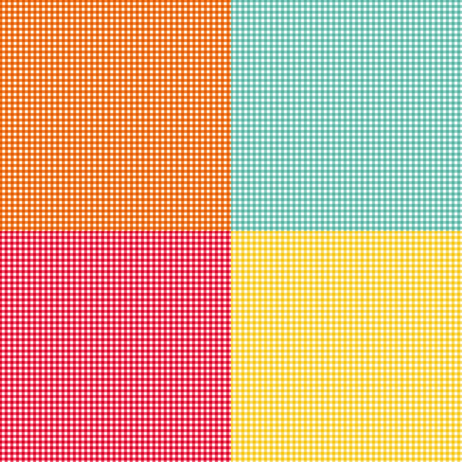 Makower Gingham Fabric Range