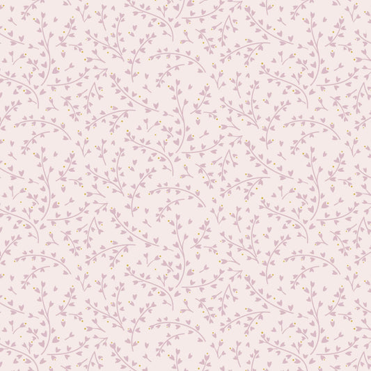 Natures Gift - Floral Song Fabric Range - Lewis and Irene - Light Pink