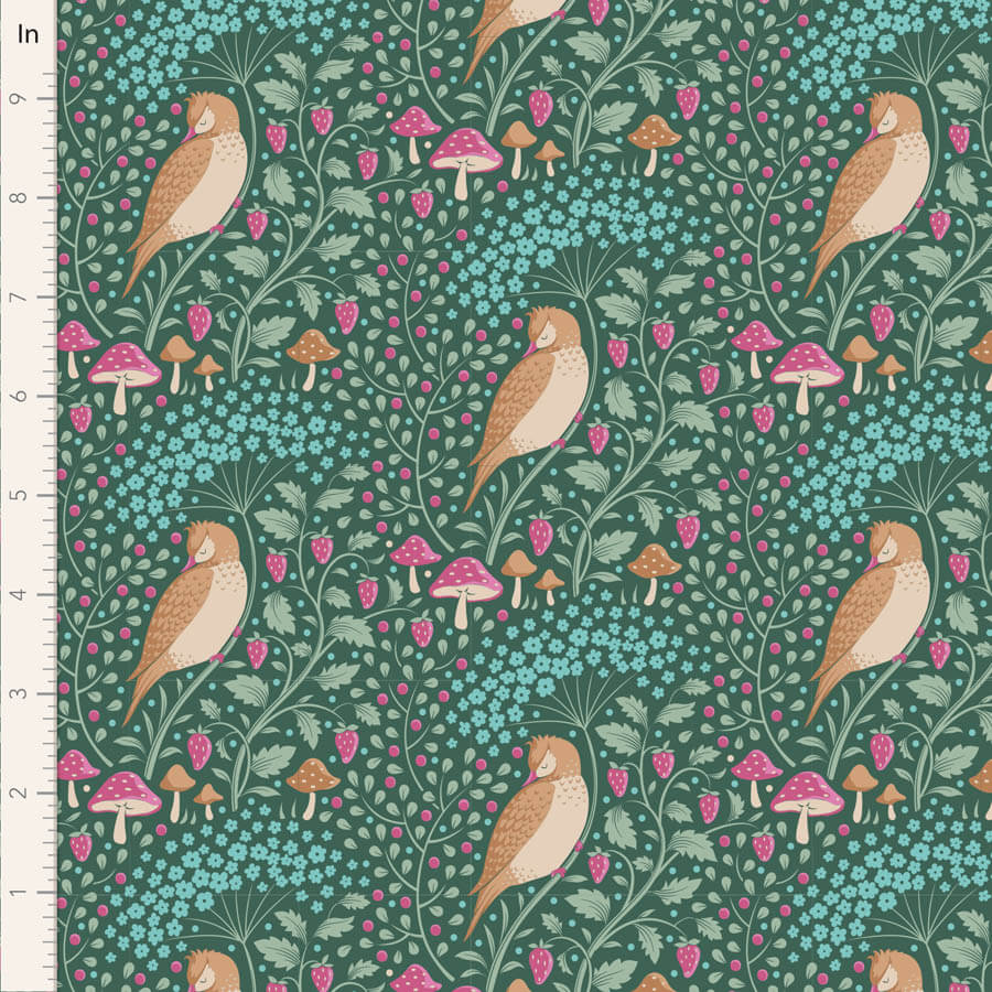 Sleepy Bird - Tilda Hibernation Fabric Range - Lafayette