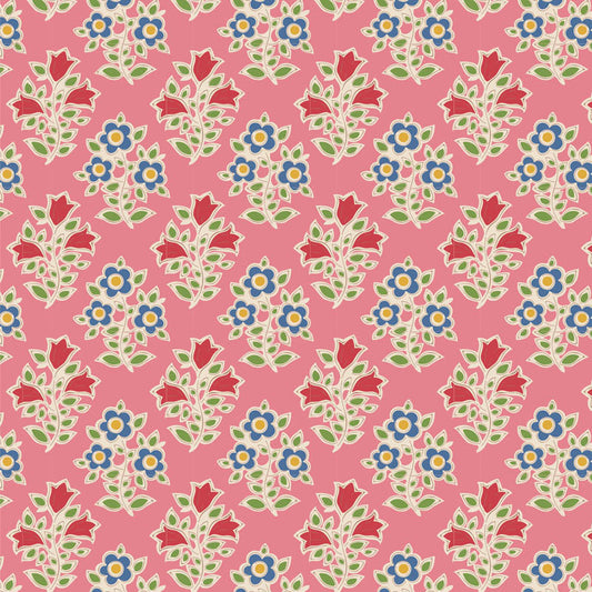 Farm Flowers - Tilda Jubilee Fabric Range - Pink