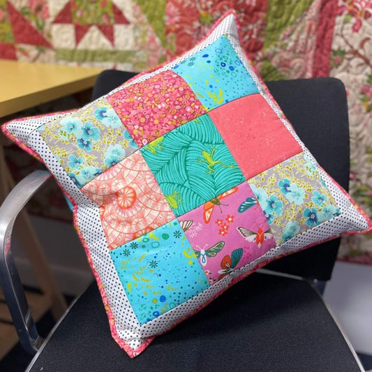 Complete Beginners Patchwork Cushion Workshop - Saturday 18th May 2024