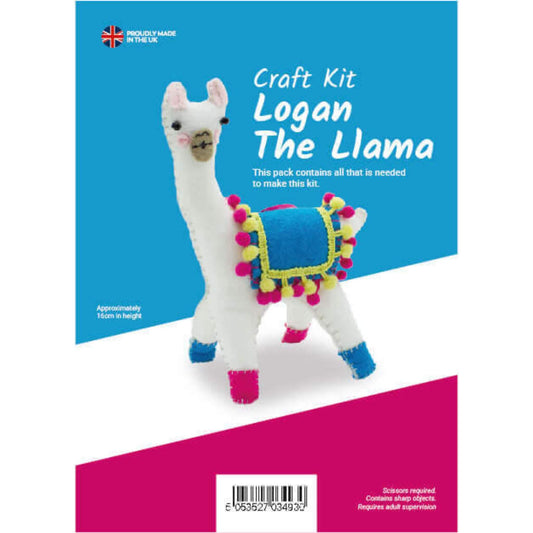 Logan The Llama Stitched Felt Craft Kit