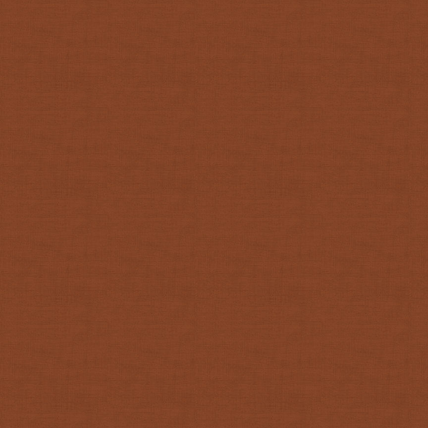 Rust (1473/V27) - Linen Texture range of fabric by Makower