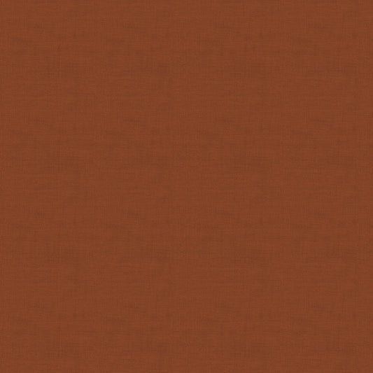 Rust (1473/V27) - Linen Texture range of fabric by Makower