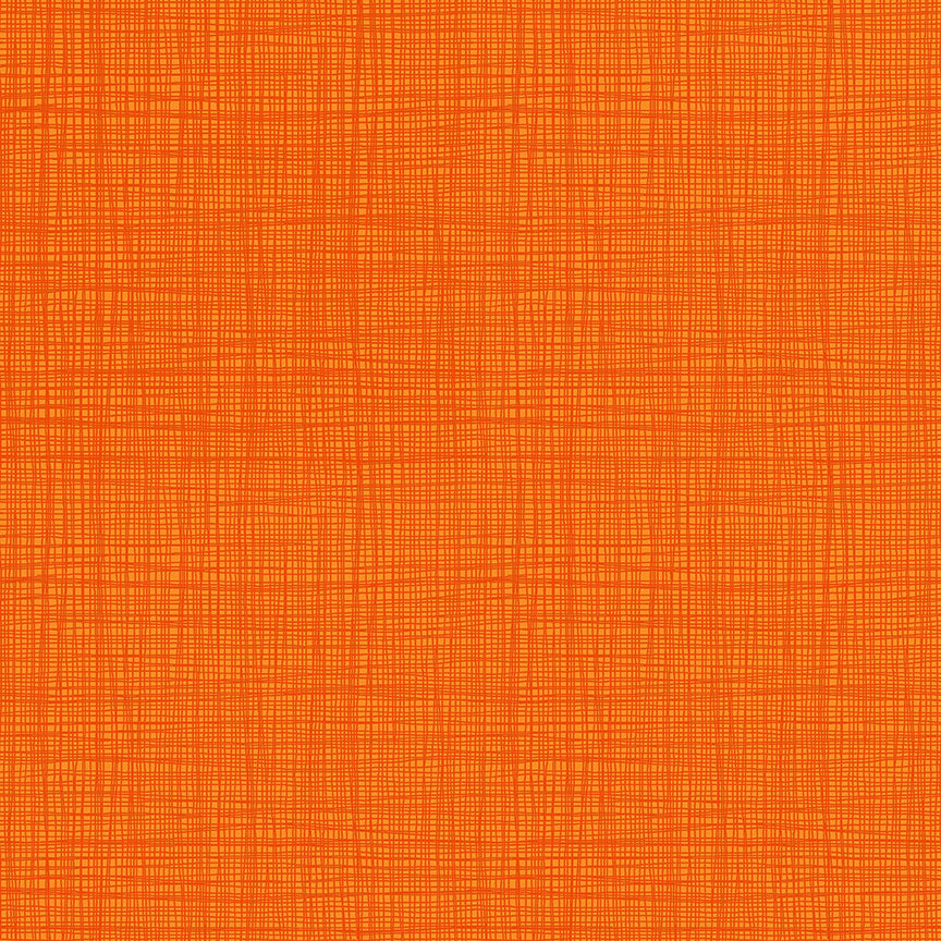 Linea Fabric Range - Makower - Carrot Orange