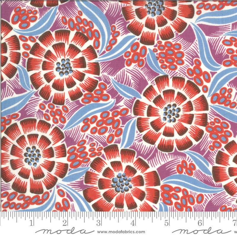 Sea Anemone - Winkipop Fabrics Range - Moda Fabrics - Purple