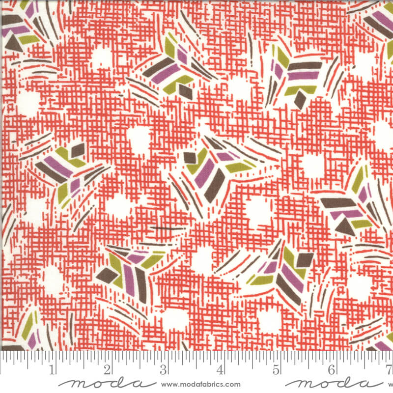 Nara - Winkipop Fabrics Range - Moda Fabrics - Red
