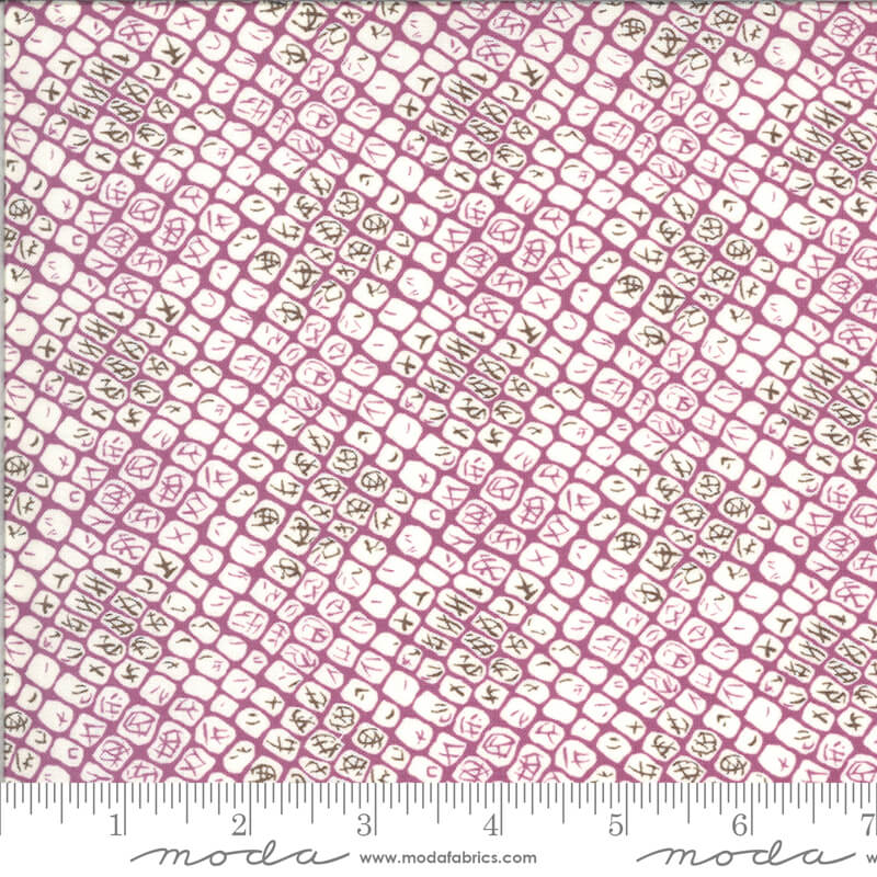 Coral - Winkipop Fabrics Range - Moda Fabrics - Purple