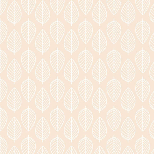 Nude Leaf (1910/P3) - Essentials range of fabric by Makower
