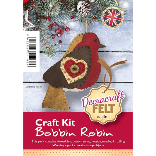 Bobbin Robin Stitched Felt Craft Kit