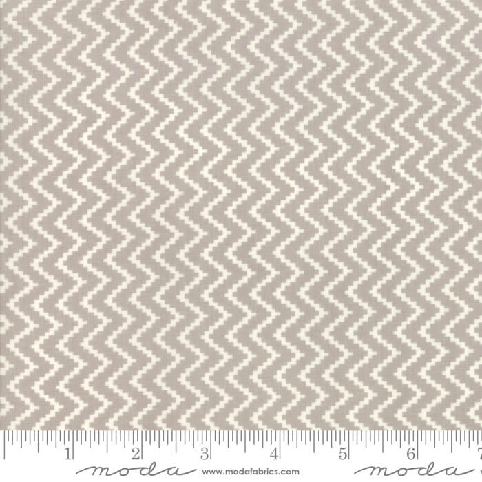 Zigzag - All Hollows Eve Fabrics Range - Moda Fabrics  - Grey