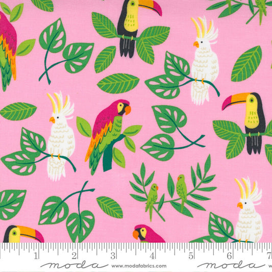 20782-13 - Jungle Paradise Fabric Range - Moda Fabrics - Pink