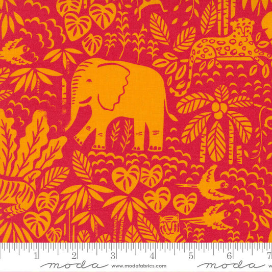 20785-16 - Jungle Paradise Fabric Range - Moda Fabrics - Red