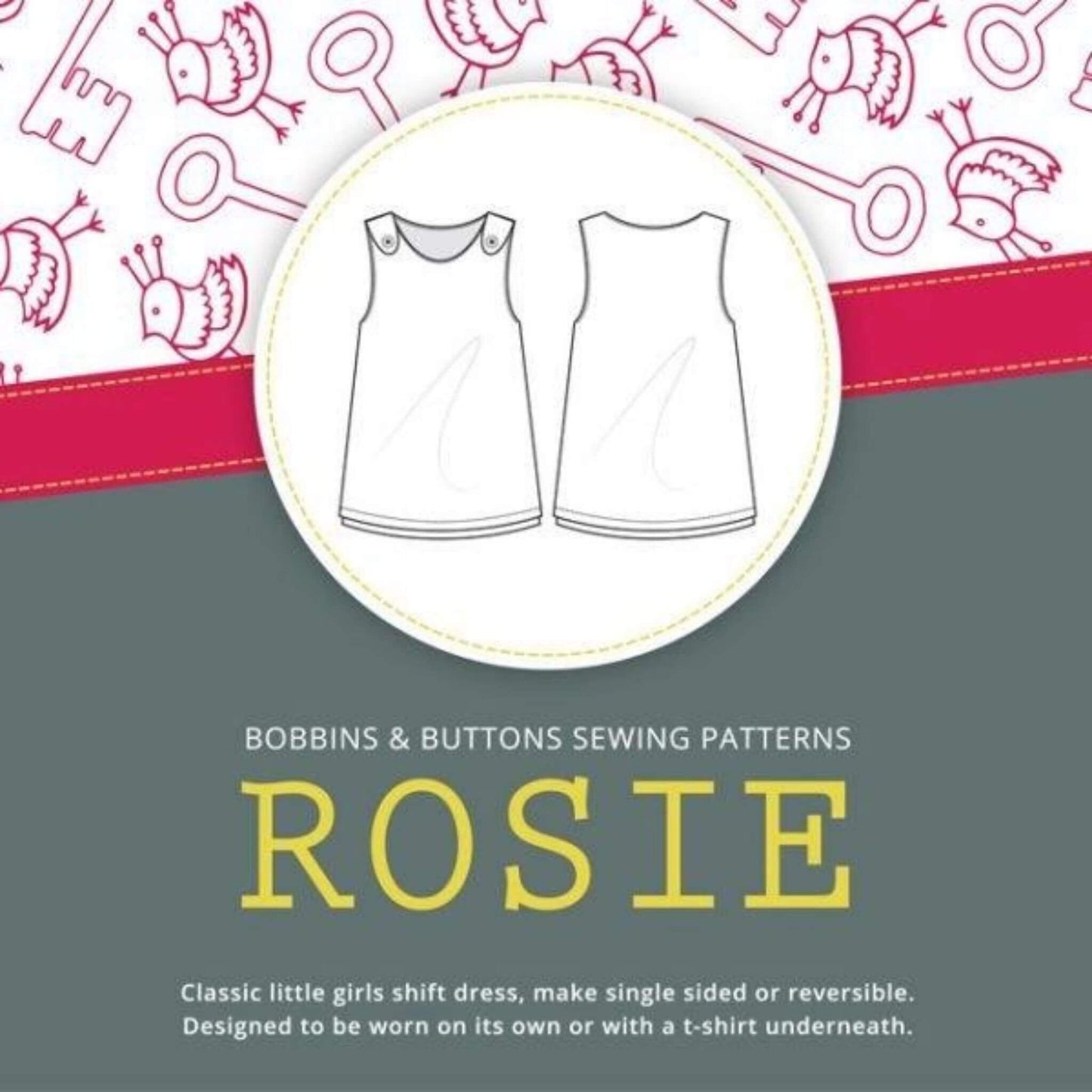 Rosie - Children's Dress Pattern - Bobbins and Buttons
