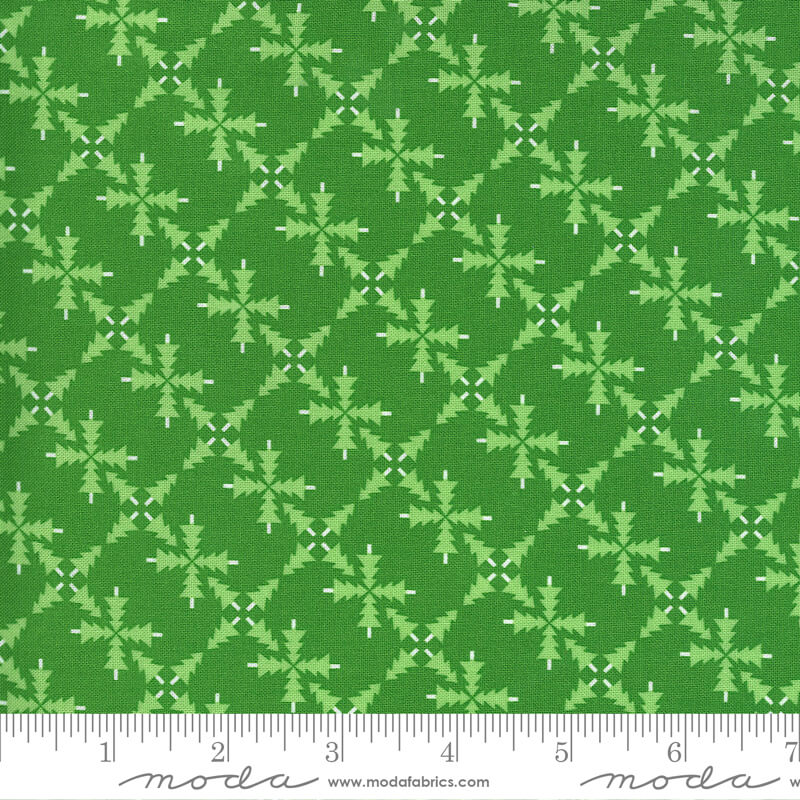 Merry Forest - Merry and Bright Christmas Fabrics Range - Moda Fabrics  - Green