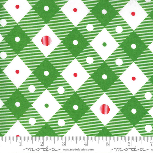 Merry Plaids - Merry and Bright Fabric Range - Moda Fabrics  - Green