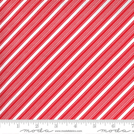 Merry Stripe - Merry and Bright Fabric Range - Moda Fabrics  - Red
