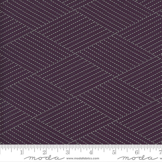 Dotted Diamond - Mill Creek Garden Fabric Range - Moda Fabrics -Purple
