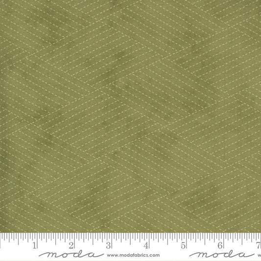 Dotted Diamond - Mill Creek Garden Fabric Range - Moda Fabrics - Green