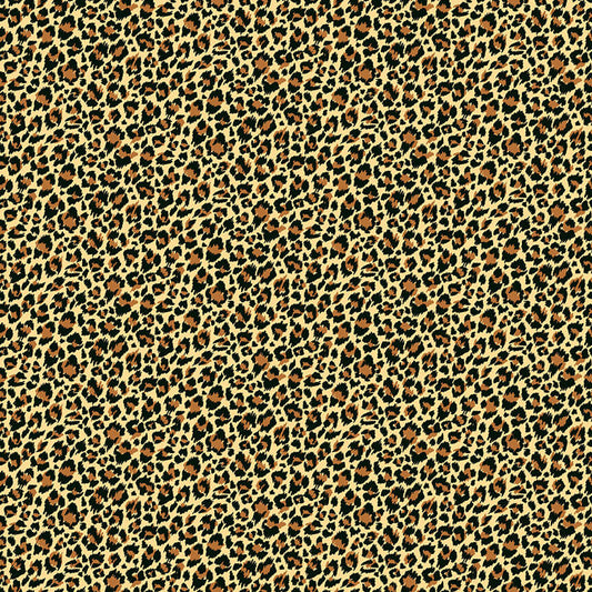 Leopard - Around The World Fabric Range - Makower - Natural