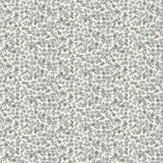 Blossom - Tranquility Fabric Range - Makower - Grey