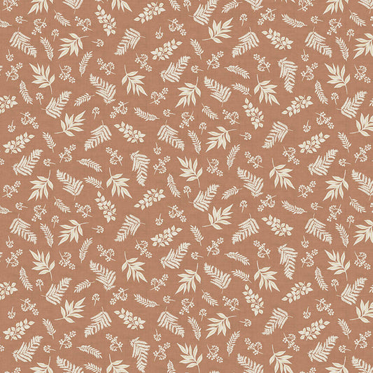 Foliage - Hedgerow Fabric Range - Makower - Brown