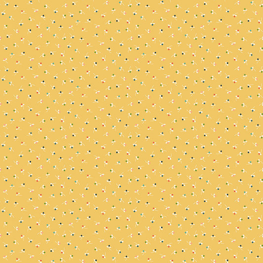 Bud - Amelia Fabric Range - Makower - Yellow