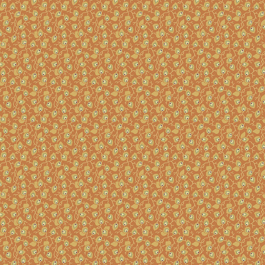 Vine - Practical Magic Fabric Range - Makower - Orange