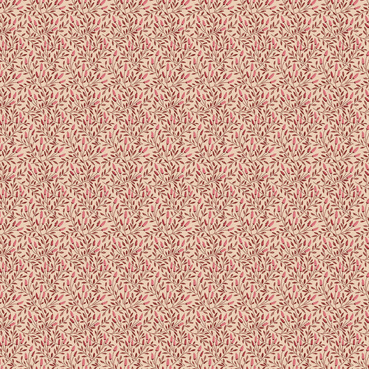 Reed Carnation - Lady Tulip Fabric Range - Makower - Pink