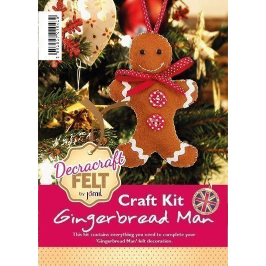 Gingerbread Man Stitched Felt Craft Kit
